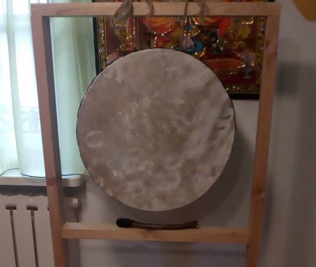 gong drum, bęben szamański